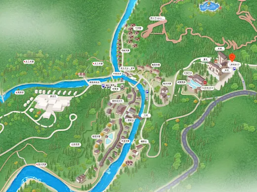 抚州结合景区手绘地图智慧导览和720全景技术，可以让景区更加“动”起来，为游客提供更加身临其境的导览体验。